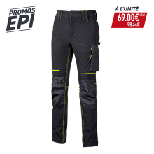 PACK PROMO PANTALON ATOM BLACK CARBON/JAUNE FLUO